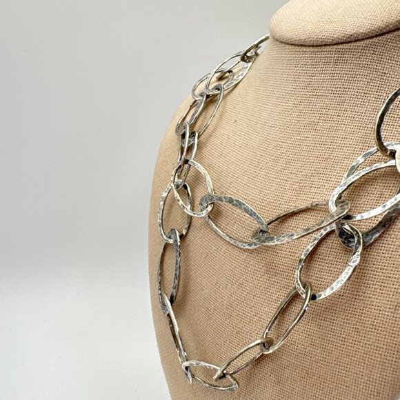VTG Silpada Sterling Silver 925 Oval Link Chain Necklace Size 19.5'' Length - Picture 2 of 9